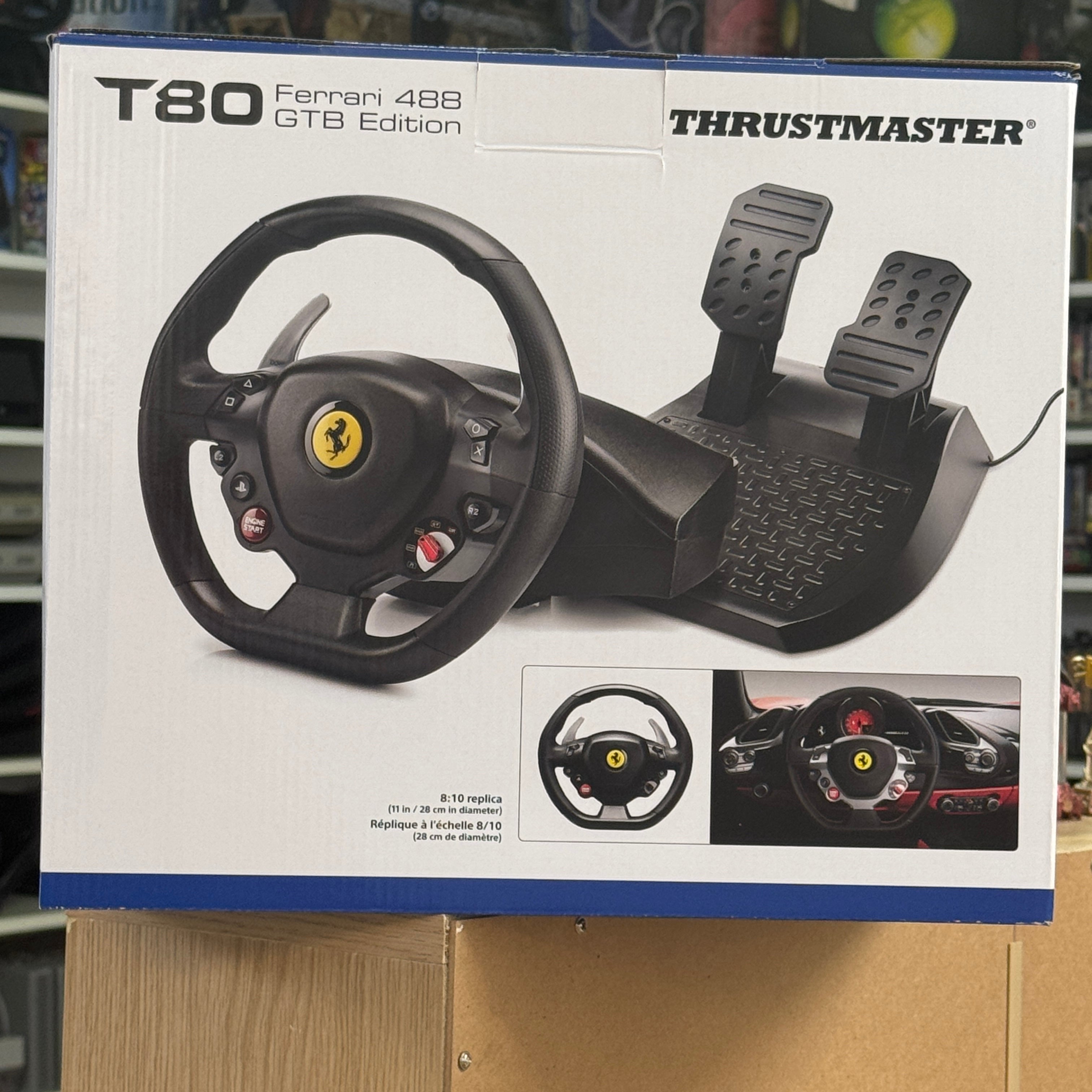 Thrustmaster T80 Ferrari 488 gtb edition PS4 / PS5 / PC Thrustmaster T80 Ferrari 488 gtb edition PS4 / PS5 / PC